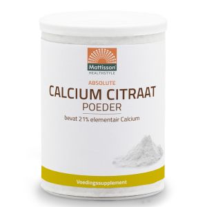 Калций (цитрат) | Calcium Citraat Poeder | Mattisson Healthstyle, 125 г прах