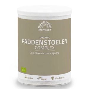 Комплекс от Гъби (чага, кордицепс, лъвска грива, майтаке, рейши и шийтаке) | Organic Paddenstoelen Complex | Mattisson Healthstyle, 100 г прах