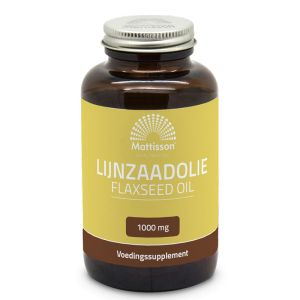 Ленено масло 1000 мг | Linzaadolie | Mattisson Healthstyle, 90 софтгел капсули