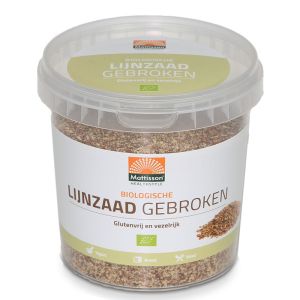 Ленено семе (смляно), БИО | Organic Lijnzaad Gebroken | Mattisson Healthstyle, 300 г