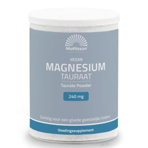 Магнезий (таурат) веган | Magnesium Tauraat Vegan | Mattisson Healthstyle, 250 г прах