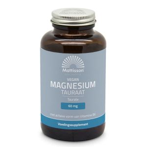 Магнезий (таурат) | Vegan Magnesium Tauraat | Mattisson Healthstyle, 120 капсули