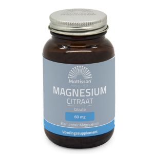 Магнезий (цитрат) | Magnesium Citraat | Mattisson Healthstyle, 60 капсули