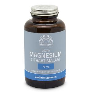 Магнезий (цитрат, малат) |Magnesium Citraat Malaat | Mattisson Healthstyle, 120 капсули