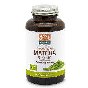 Матча, БИО 500 мг | Biologische Matcha | Mattisson Healthstyle, 90 капсули