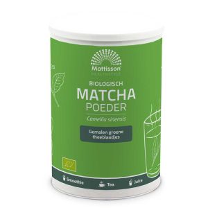 Матча БИО | Biologische Matcha Poeder Instant | Mattisson Healthstyle, 350 г прах