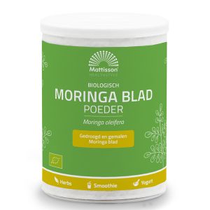 Моринга, БИО | Bio Moringa Blad Poeder | Mattisson Healthstyle, 125 г прах