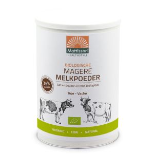 Обезмаслено мляко, БИО | Biologische Magere Melkpoeder | Mattisson Healthstyle, 450 г прах