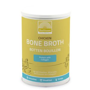 Пилешки костен бульон | Chicken Bone Broth Botten Bouillon Kip | Mattisson Healthstyle, 400 г прах
