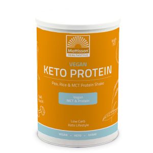 Протеин от грах и ориз МСТ (Веган кето протеинов шейк) | Vegan Keto Protein shake - Pea, Rice,  MCT | Mattisson Healthstyle, 350 г прах