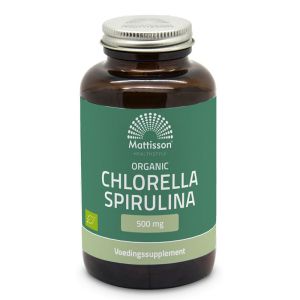 Хлорела + Спирулина, БИО | Organic Chlorella Spirulina | Mattisson Healthstyle, 240 таблетки