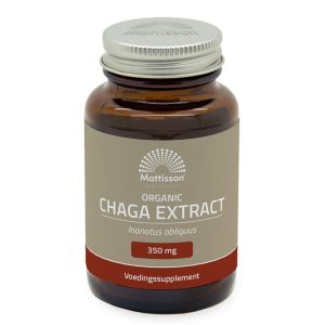 Чага 350 мг, БИО | Organic Chaga Extract | Mattisson Healthstyle, 60 капсули