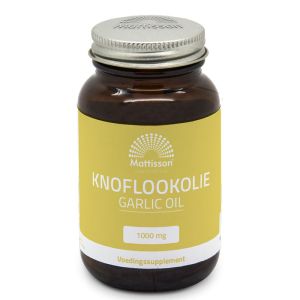 Чесън (мацерирано масло) 1000 мг | Knoflookolie | Mattisson Healthstyle, 60 капсули