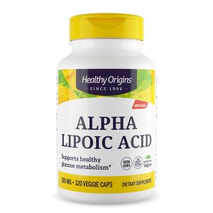 Алфа-липоева киселина 100 мг | Alpha Lipoic Acid | Healthy Origins, 120 капсули