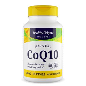Коензим Q10 200 мг | CoQ10 | Healthy Origins, 30 софтгел капсули
