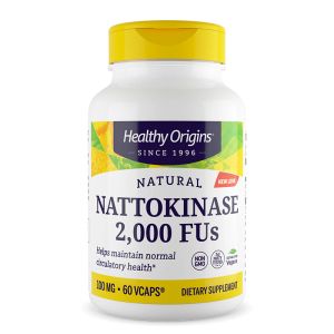 Натокиназа 100 мг /2000 FU | Nattokinase | Healthy Origins, 60 капсули