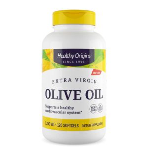 Маслиново масло (екстра върджин) 1250 мг | Extra Virgin Olive Oil | Healthy Origins, 120 софтгел капсули