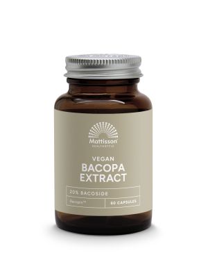 Бакопа мониери + цинк, витамин В12 и черен пипер | Bacopa Extract Vegan Bacopin™ | Mattisson Healthstyle, 60 капсули