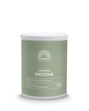 Матча, БИО | Biologische Matcha Poeder Instant | Mattisson Healthstyle, 125 г прах