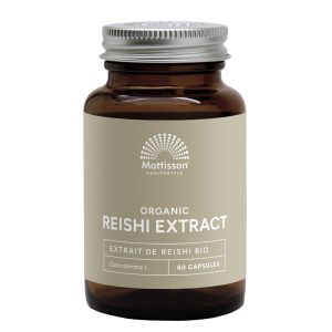 Рейши 400 мг | Organic Reishi Extract | Mattisson Healthstyle, 60 капсули