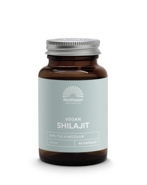Шилажит 400 мг | Vegan Shilajit | Mattisson Healthstyle, 60 капсули