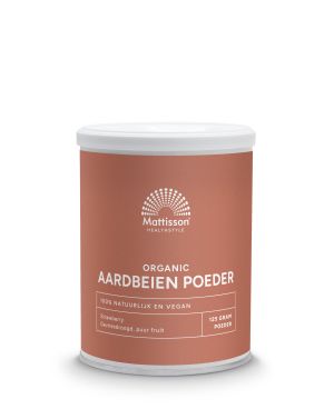 Ягоди | Biologisch Aardbeien poeder | Mattisson Healthstyle, 125 г прах