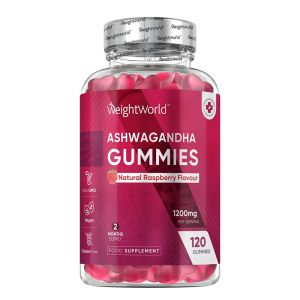 Ашваганда Гъми | Ashwagandha Gummies | WeightWorld, 120 желирани таблетки, с вкус на малина