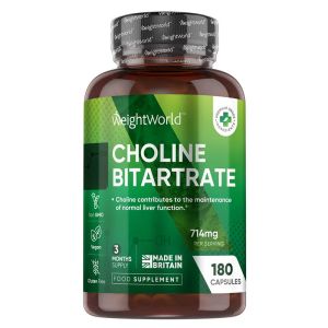 Холин (битартарат) | Choline Bitartrate | WeightWorld, 180 капсули