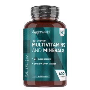 Витамини и минерали | High Strength Multivitamins and Minerals | WeightWorld, 400 таблетки
