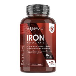 Желязо (бисглицинат) 14 мг | Iron Bisglycinate | WeightWorld, 400 таблетки
