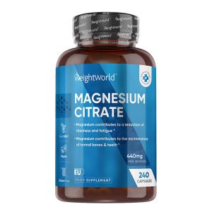 Магнезий (цитрат) 222 мг | Magnesium Citrate | WeightWorld, 240 капсули