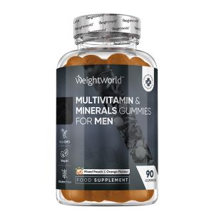 Мултивитамини и минерали за мъже | Multivitamin Minerals Gummies for Men | WeightWorld, 90 желирани таблетки