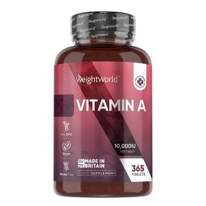Витамин A 10 000 IU/ 3000 µг | Vitamin A | WeightWorld, 365 таблетки
