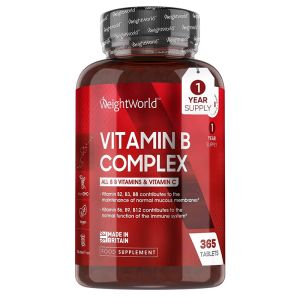 Витамин В-комплекс + витамин С | Vitamin B Complex + vitamin C | WeightWorld, 365 таблетки