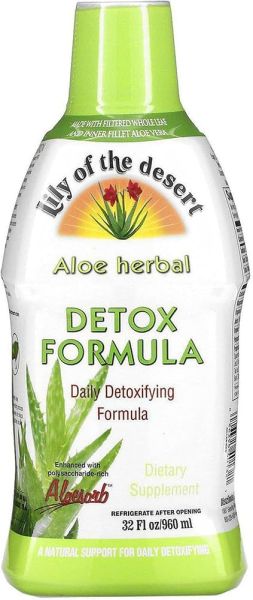 Алое детоксикираща формула | Aloe Herbal Detox Formula | Lily of the desert, 960 мл 