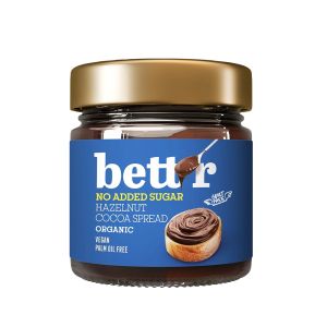 Лешниково какаов крем без добавена захар, БИО | Hazelnut Cocoa Sread | Bett'r, 250 гр 