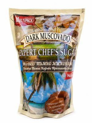 Влажна кафява тръстикова захар Дарк Мусковадо | Dark Muscovado | Multipack, 500 гр. 
