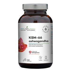 Ашваганда (KSM-66) 200 mg | Ashwagandha | Aura Herbals, 120 капсули