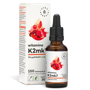 Витамин К2 | Witamina K2 - MK7 | Aura Herbals, 30 ml капки
