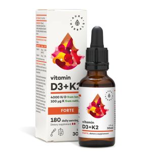 Витамин D3  800 IU + K2 20 µg (форте) | Witamina D3+K2 Forte | Aura Herbals, 30 ml капки
