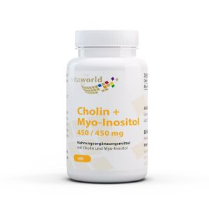 Холин + Мио инозитол | Cholin+Myo-Inositol | Vita World, 60 V капсули