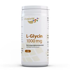 L-Глицин 1000 mg | L-Glycin | Vita World, 120 капсули