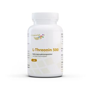 L-Tреонин 500 mg | L-Threonin | Vita World, 120 V капсули