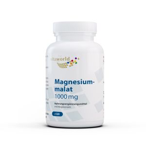 Магнезий (малат) 150 mg | Magnesium- malat 1000 mg | Vita World, 120 капсули