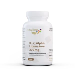 R(+) Aлфа липоева киселина 200 mg | R (+) Alpha-Liponsaure | Vita World, 100 капсули