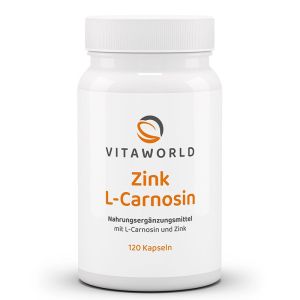 Цинк (бисглицинат) + L-Kарнозин | Zink L-Carnosin | Vita World, 120 капсули