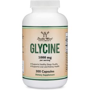 Глицин 500 mg | Glycine | Double Wood, 300 капсули
