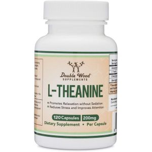 L-Теанин 200 mg | L-Theanine | Double Wood, 120 капсули