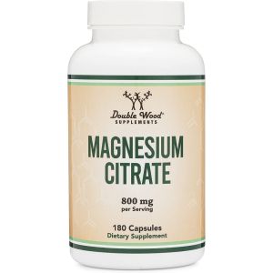 Магнезий (цитрат) | Magnesium Citrate | Double Wood, 180 капсули