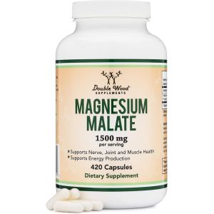 Магнезий (малат) 75 mg | Magnesium Malate | Double Wood, 420 капсули